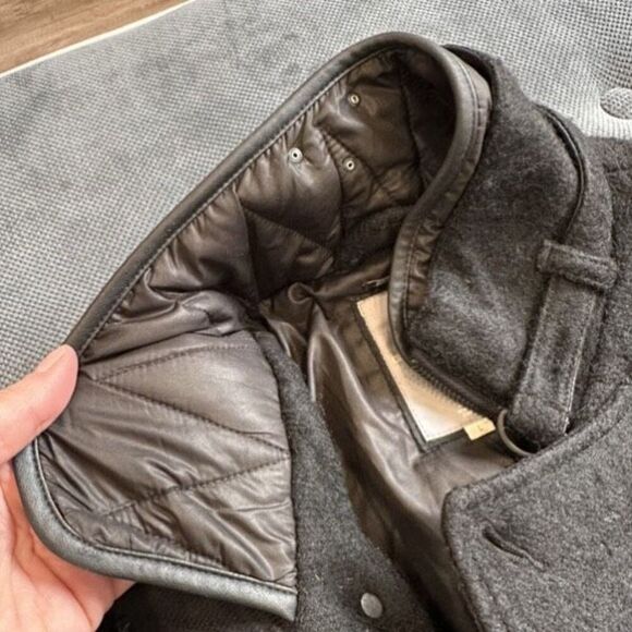 G-Star Raw Women's Wool Lined Relax Trench Overcoat Jacket Charcoal Gray Large - Picture 16 of 16